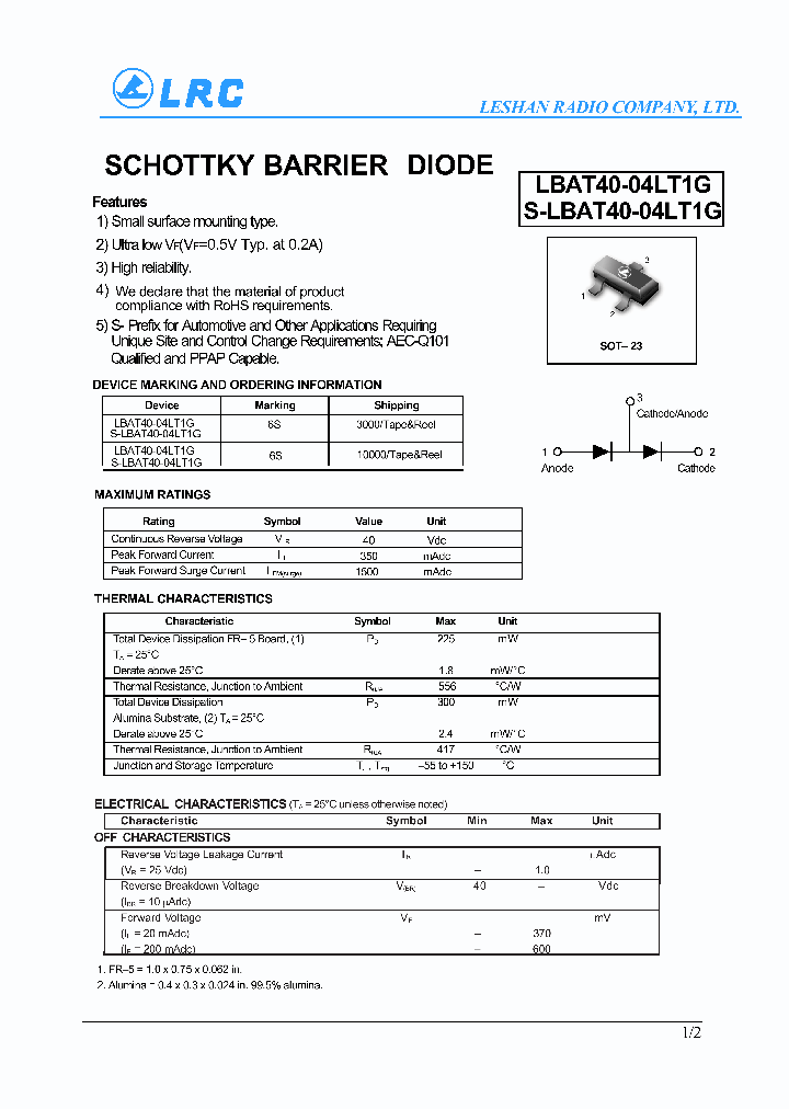 LBAT40-04LT1G-15_8239907.PDF Datasheet