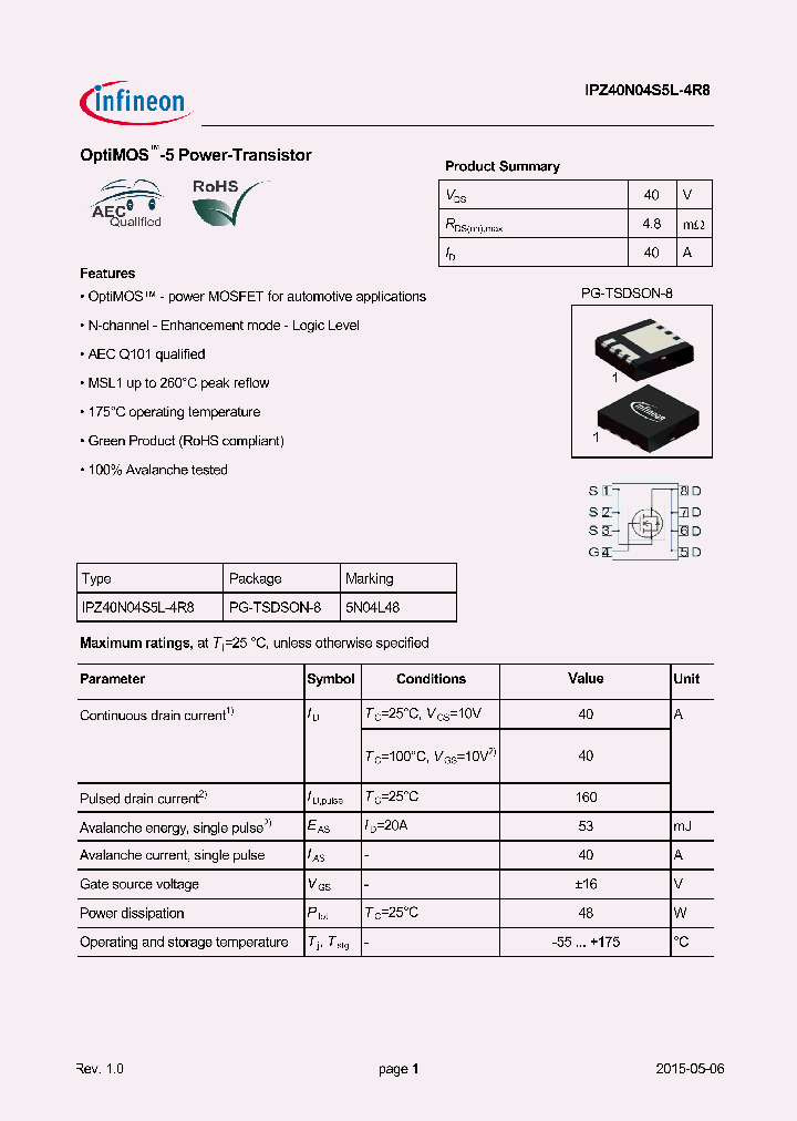 IPZ40N04S5L-4R8_8240662.PDF Datasheet