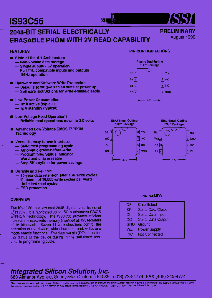 IS93C56_7847220.PDF Datasheet