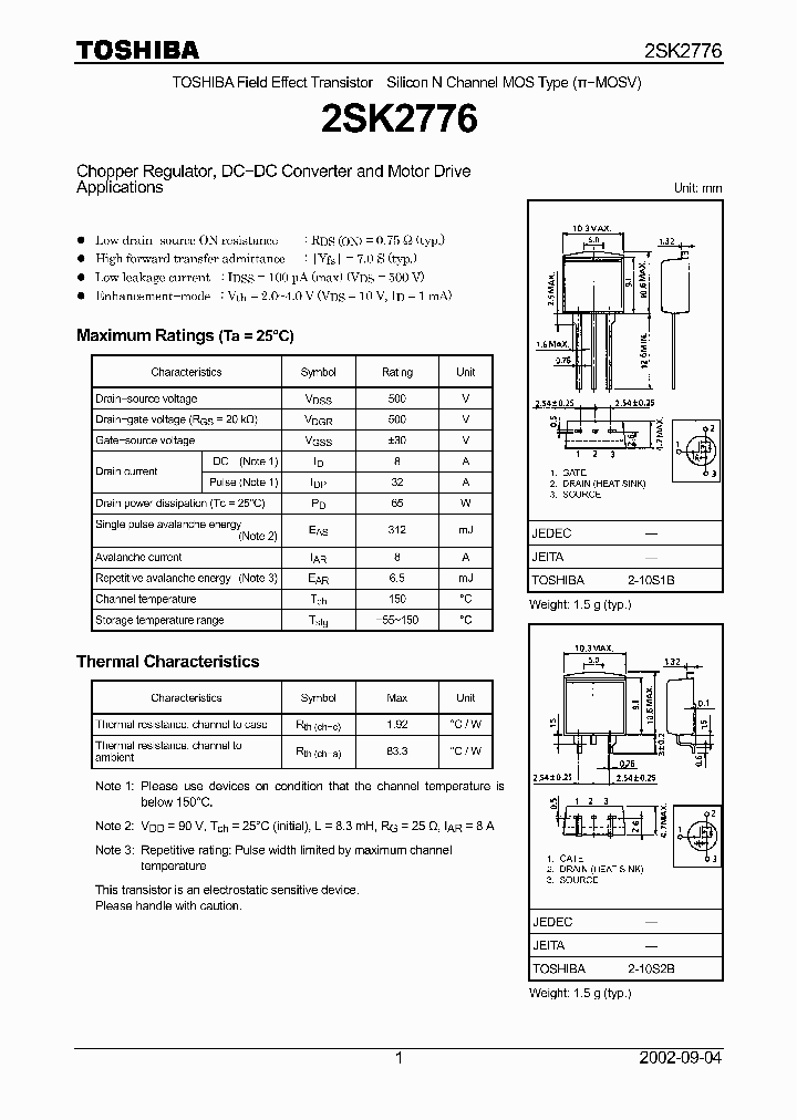 2SK2776_8244339.PDF Datasheet