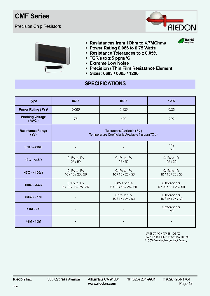 CMF060310KOHMS_8244764.PDF Datasheet