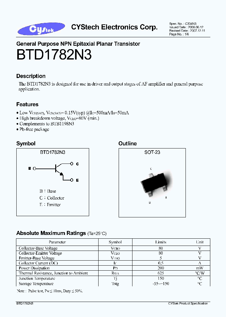 BTD1782N3_8245076.PDF Datasheet
