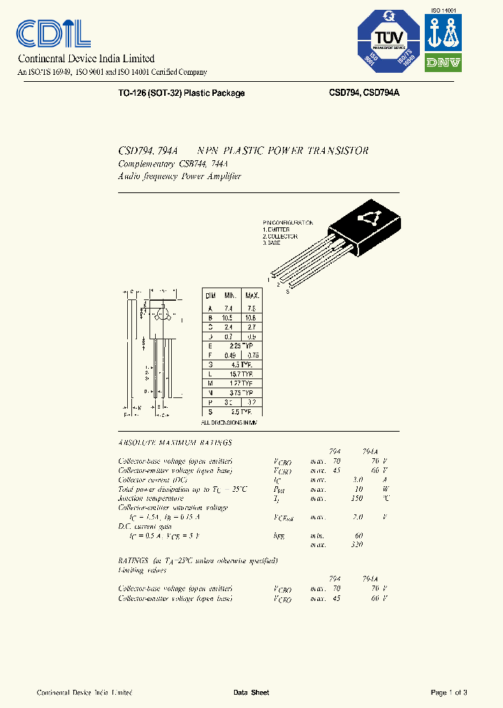 CSD794A_8248660.PDF Datasheet