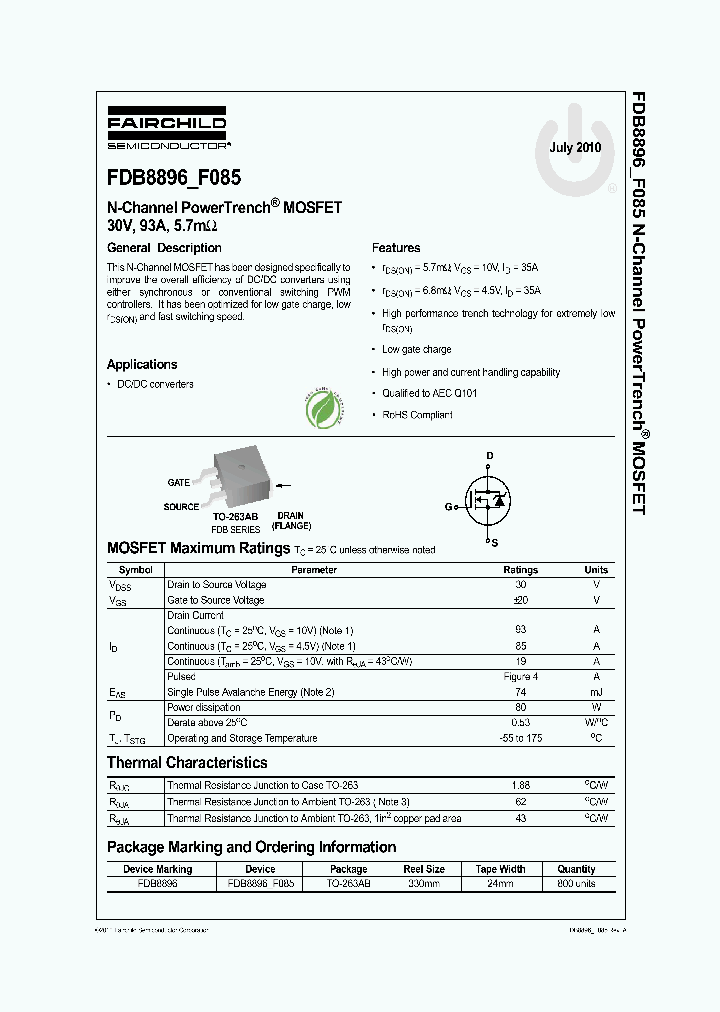 FDB8896F085_8250487.PDF Datasheet