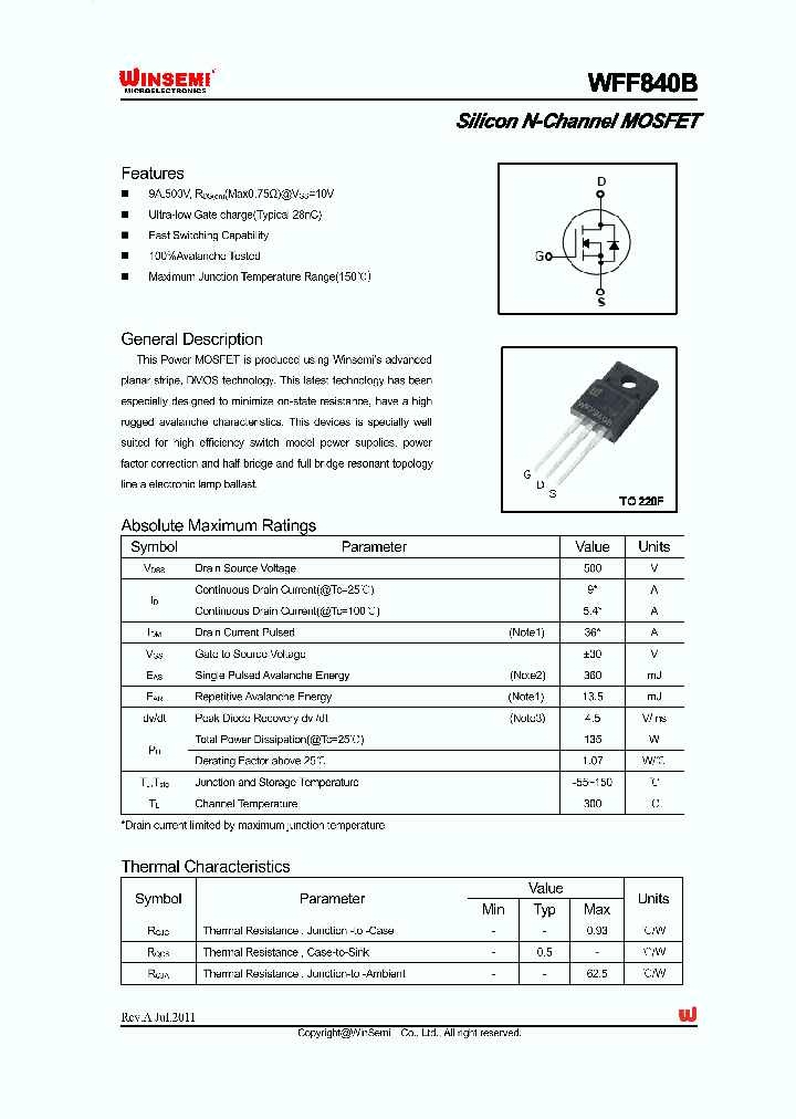 WFF840B_7852767.PDF Datasheet