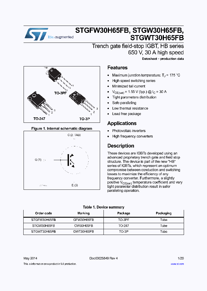 STGWT30H65FB_8254861.PDF Datasheet