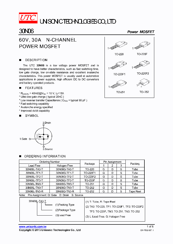 30N06G-TF1-T_8255413.PDF Datasheet