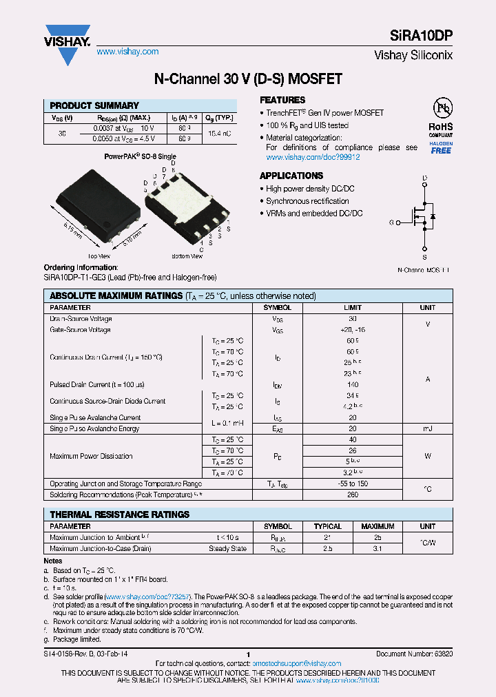 SIRA10DP_8255450.PDF Datasheet