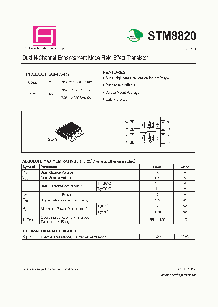 STM8820_7853980.PDF Datasheet