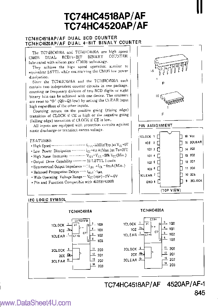 TC74HC4518AF_7856638.PDF Datasheet