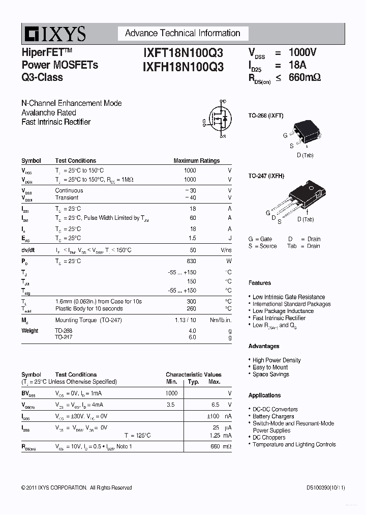 IXFT18N100Q3_7863558.PDF Datasheet