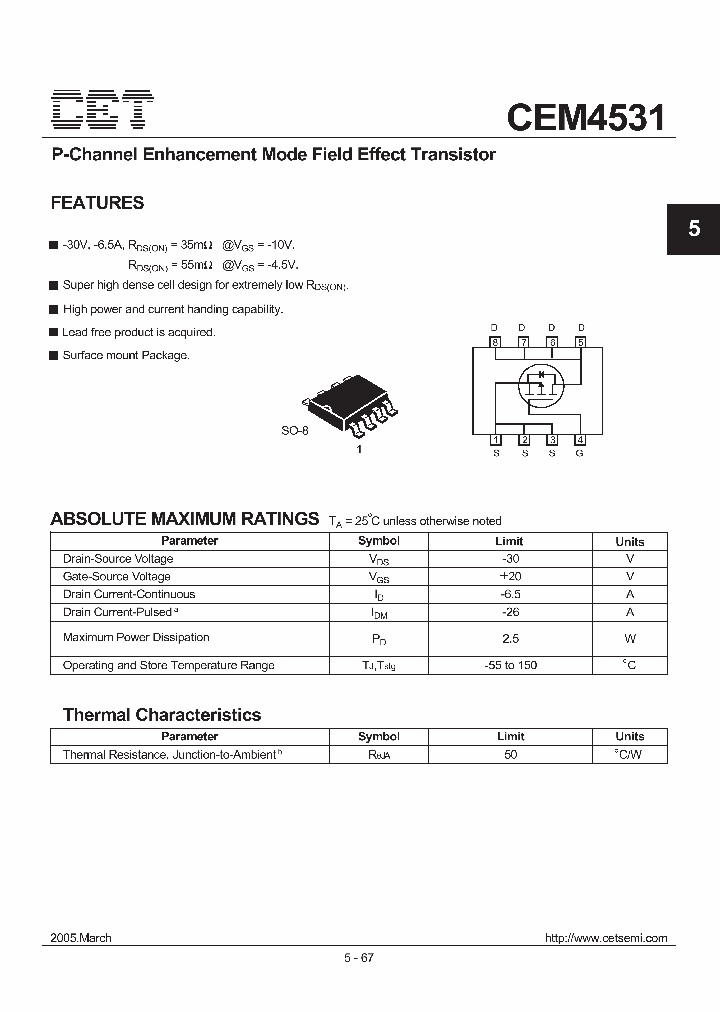 CEM4531_7866318.PDF Datasheet