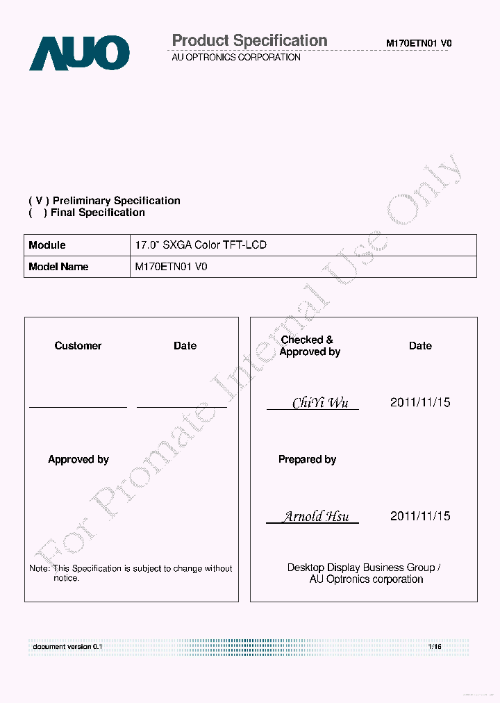 M170ETN01-V0_7866780.PDF Datasheet