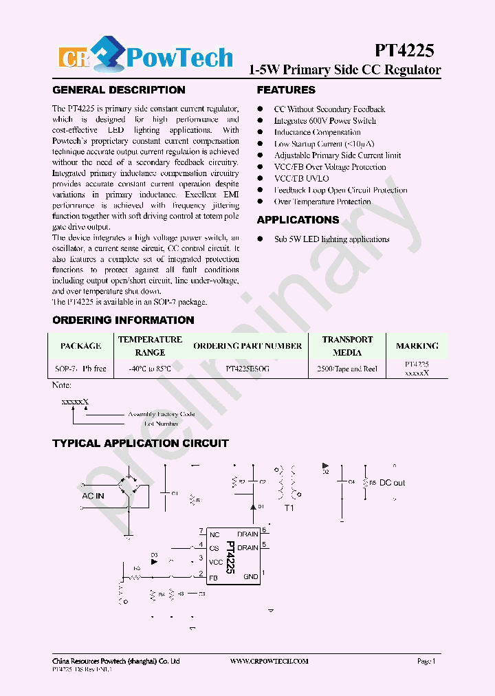 PT4225ESOG_7870097.PDF Datasheet