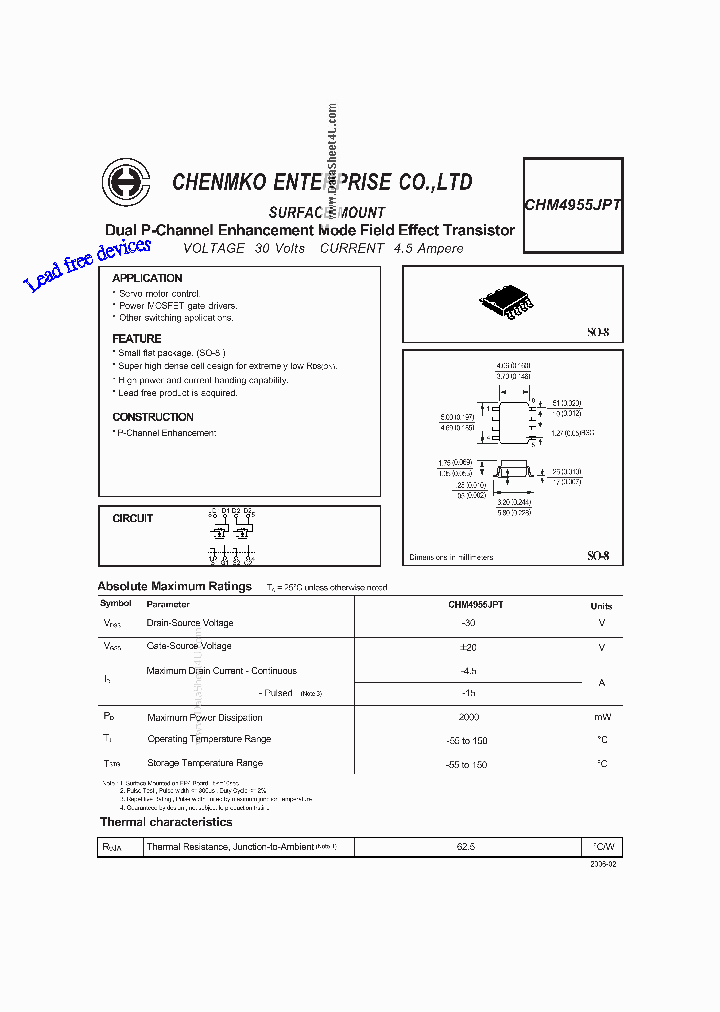 CHM4955JPT_7871009.PDF Datasheet