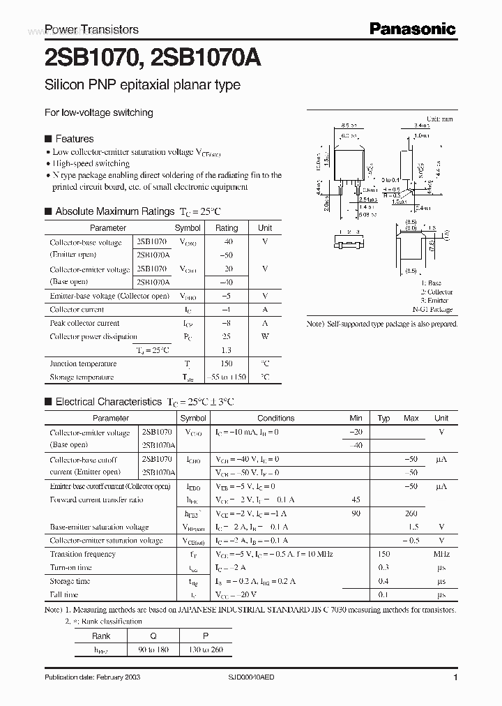 2SB1070A_7868959.PDF Datasheet