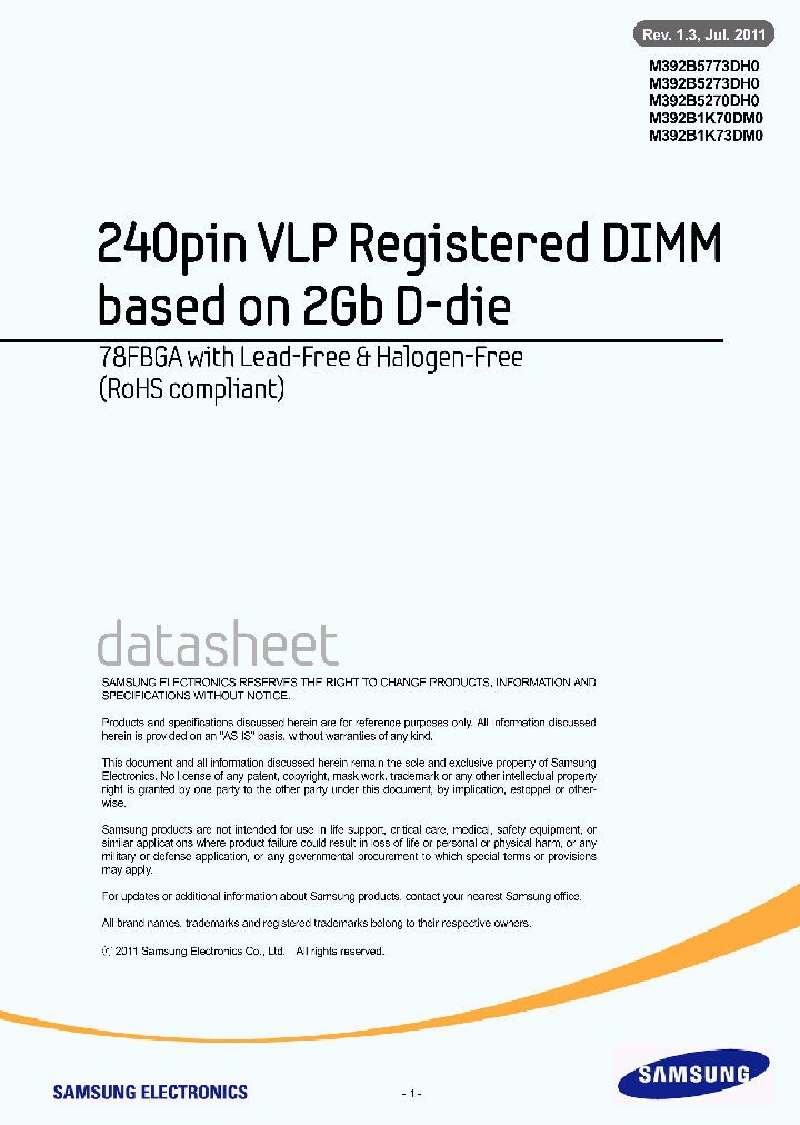 M392B1K70DM0_7875207.PDF Datasheet