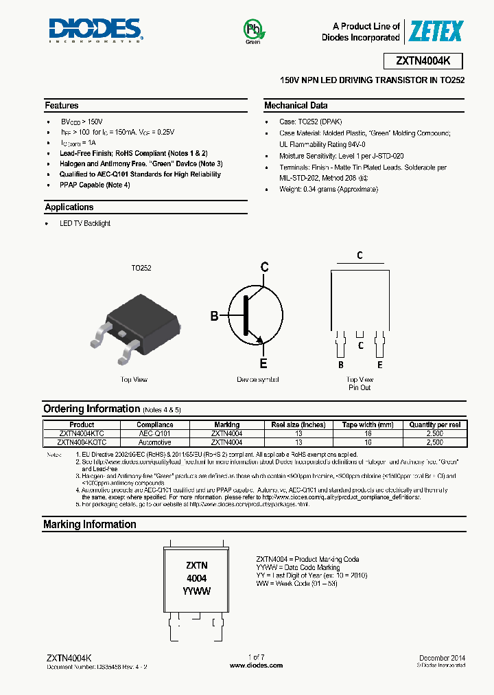 ZXTN4004K-15_8258349.PDF Datasheet