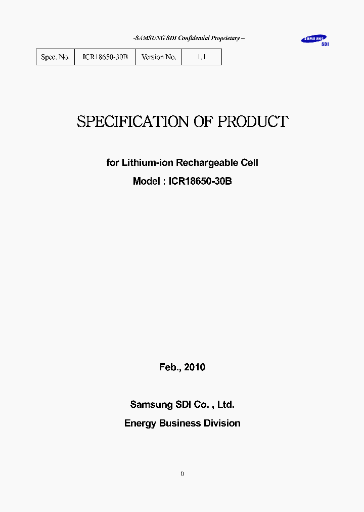 ICR18650-30B_7878692.PDF Datasheet