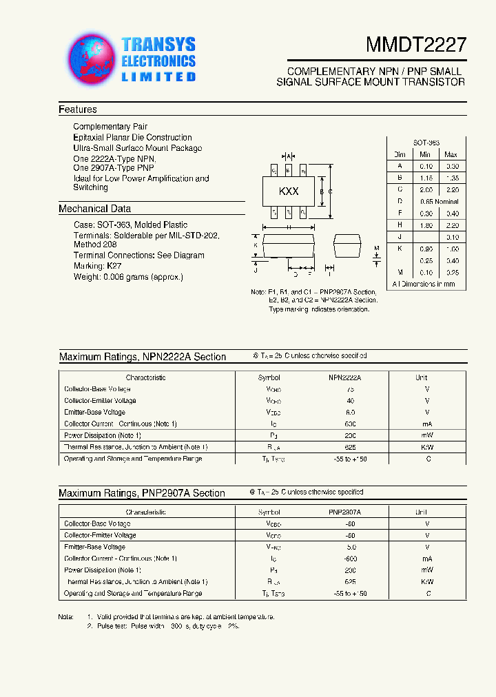 NPN2222A_8285161.PDF Datasheet