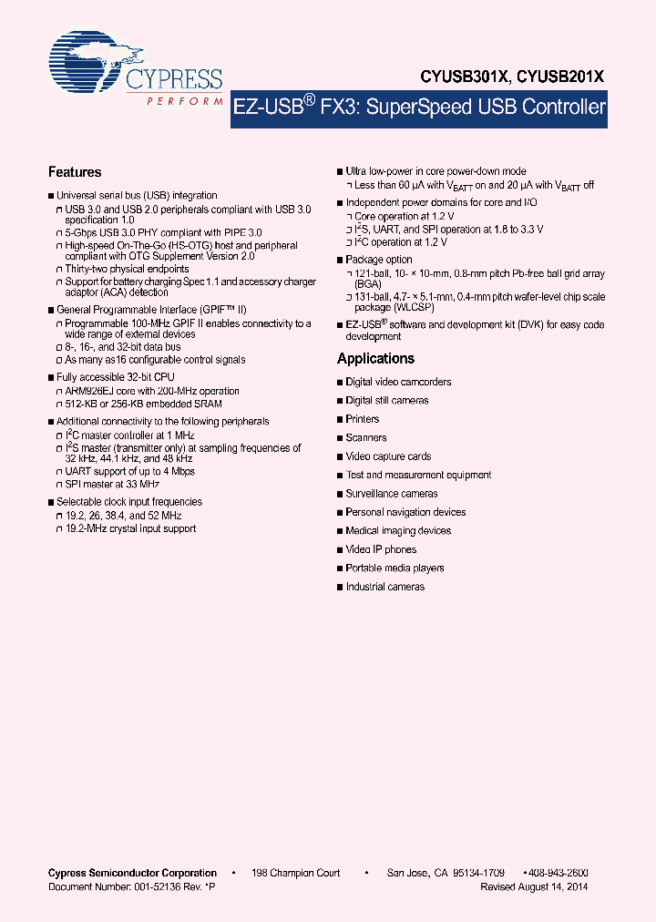 CYUSB2014-BZXC_8285633.PDF Datasheet