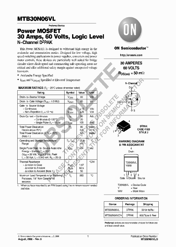 MTB30N06VL_8289417.PDF Datasheet