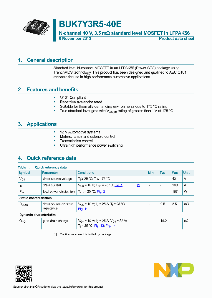 BUK7Y3R5-40E_8290107.PDF Datasheet