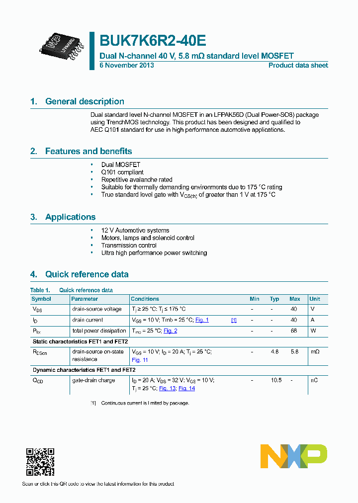 BUK7K6R2-40E_8290947.PDF Datasheet