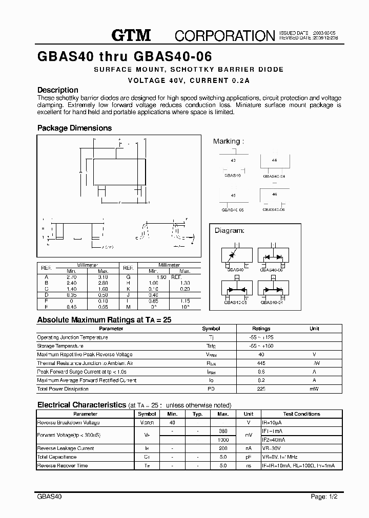 GBAS40_8291138.PDF Datasheet