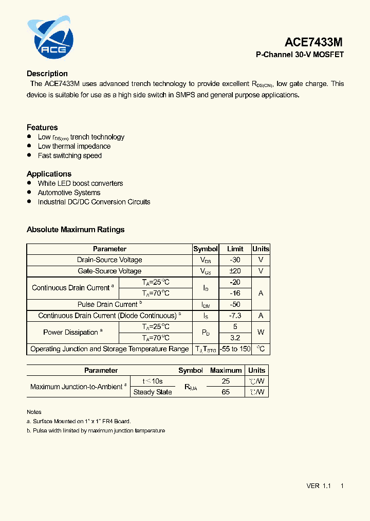 ACE7433M_8291180.PDF Datasheet