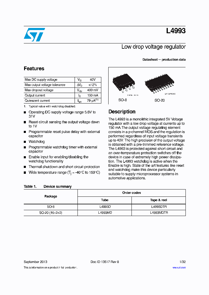 L4993MDTR_8291482.PDF Datasheet
