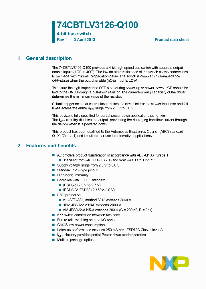 74CBTLV3126PW-Q100_8291500.PDF Datasheet