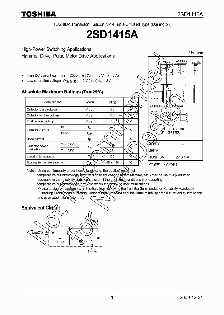 2SD1415A_8292175.PDF Datasheet