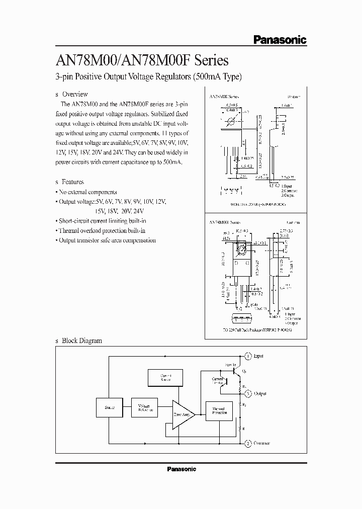 AN78M10_8295260.PDF Datasheet