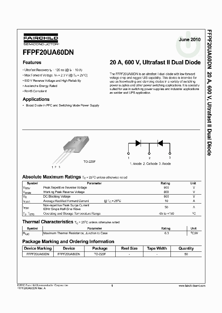 FFPF20UA60DN_8297052.PDF Datasheet
