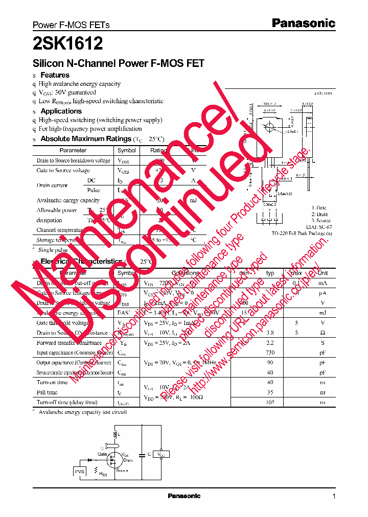 2SK1612_8298391.PDF Datasheet