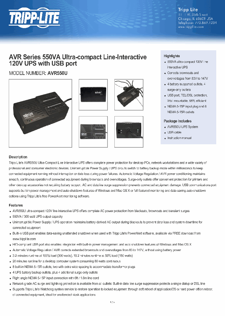 AVR550U_8298542.PDF Datasheet