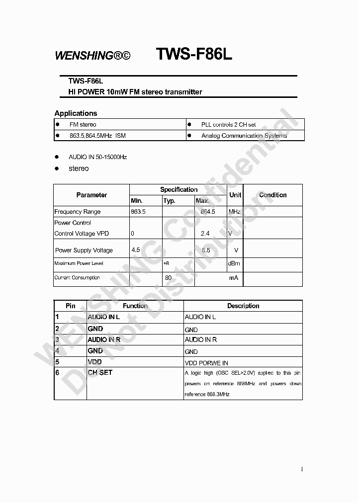 TWS-F86L_8299089.PDF Datasheet
