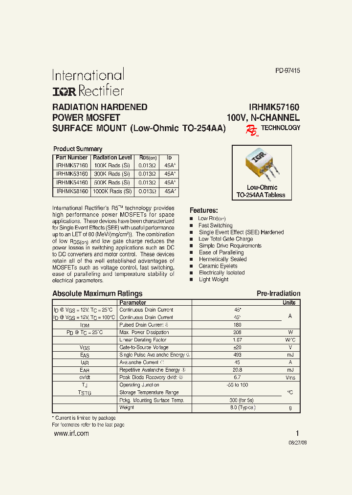 IRHMK53160_8300235.PDF Datasheet