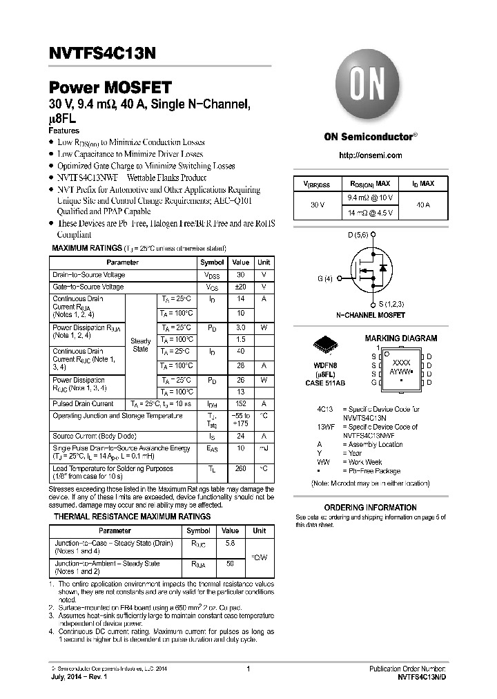 NVTFS4C13NWFTWG_8302424.PDF Datasheet
