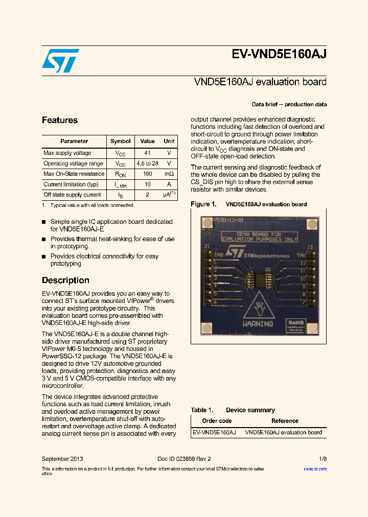 EV-VND5E160AJ_8304475.PDF Datasheet