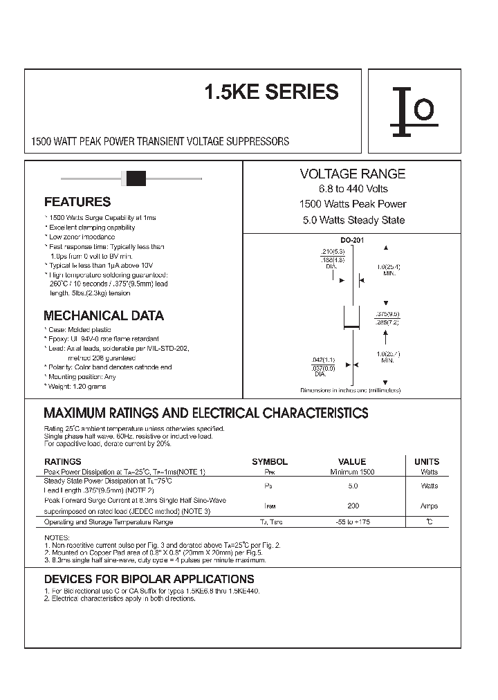 15KE200C_8305856.PDF Datasheet