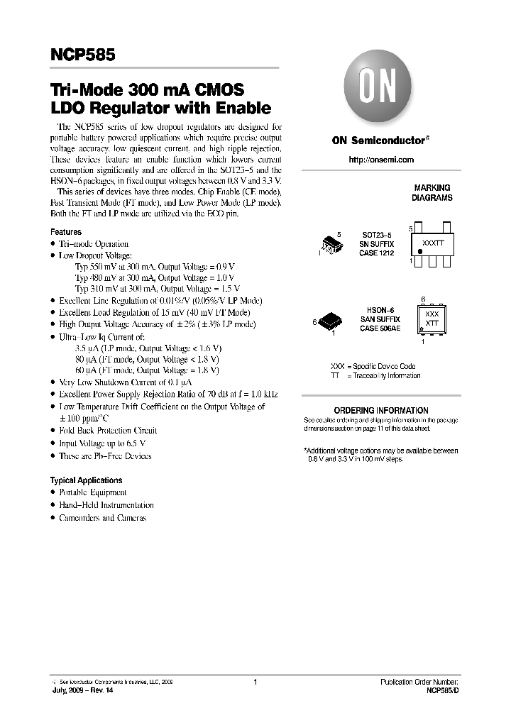 NCP585DSN30T1G_8308000.PDF Datasheet