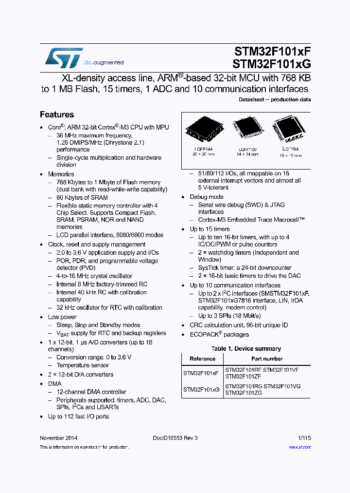 STM32F101RG_8308814.PDF Datasheet