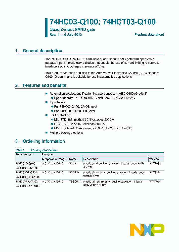 74HC03DB-Q100_8311311.PDF Datasheet