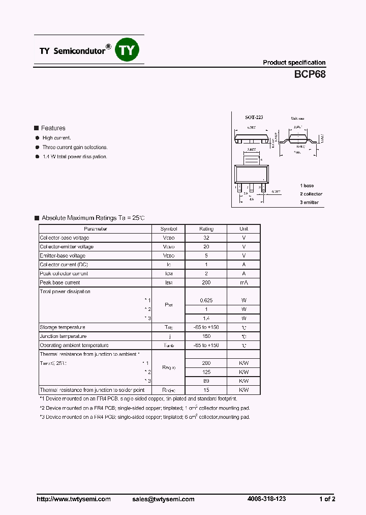 BCP68_8318773.PDF Datasheet