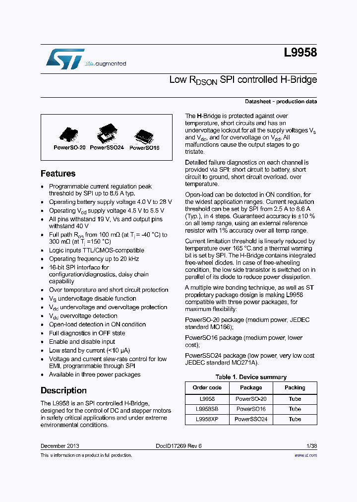 L9958SBTR_8318862.PDF Datasheet