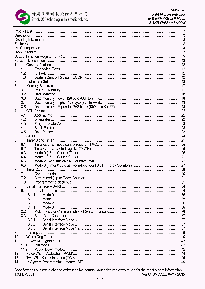 SM5952E_8319764.PDF Datasheet
