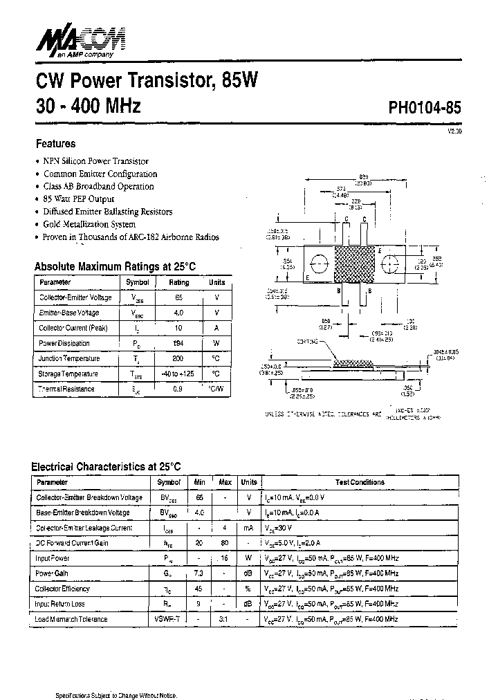 PH0104-85_8321738.PDF Datasheet