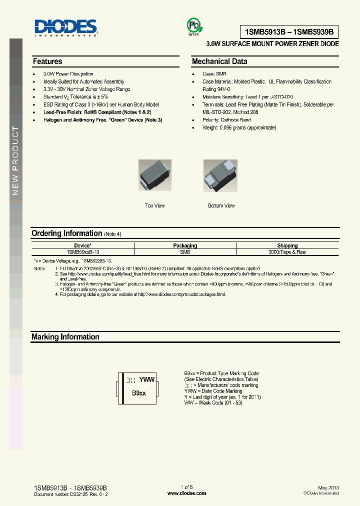 1SMB5914B-13_8321949.PDF Datasheet